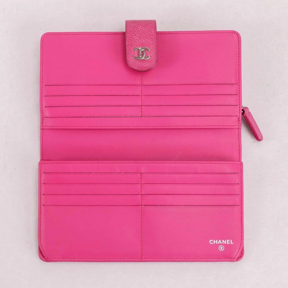 Authentic Chanel Matelasse Pink Caviar Wallet - Picture 6 of 16